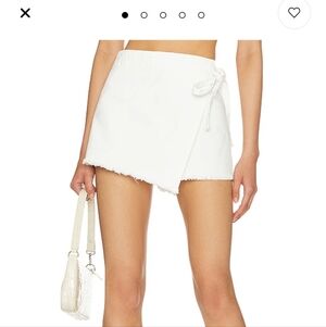 We The Free Emmy White Skort 6 Zipper Summer Vacation Resort Festival Boho